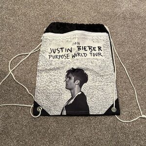 JUSTIN BIEBER PURPOSE DRAWSTRING BAG